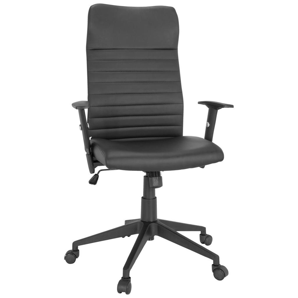 VRTLJIVI STOL tekstil črna