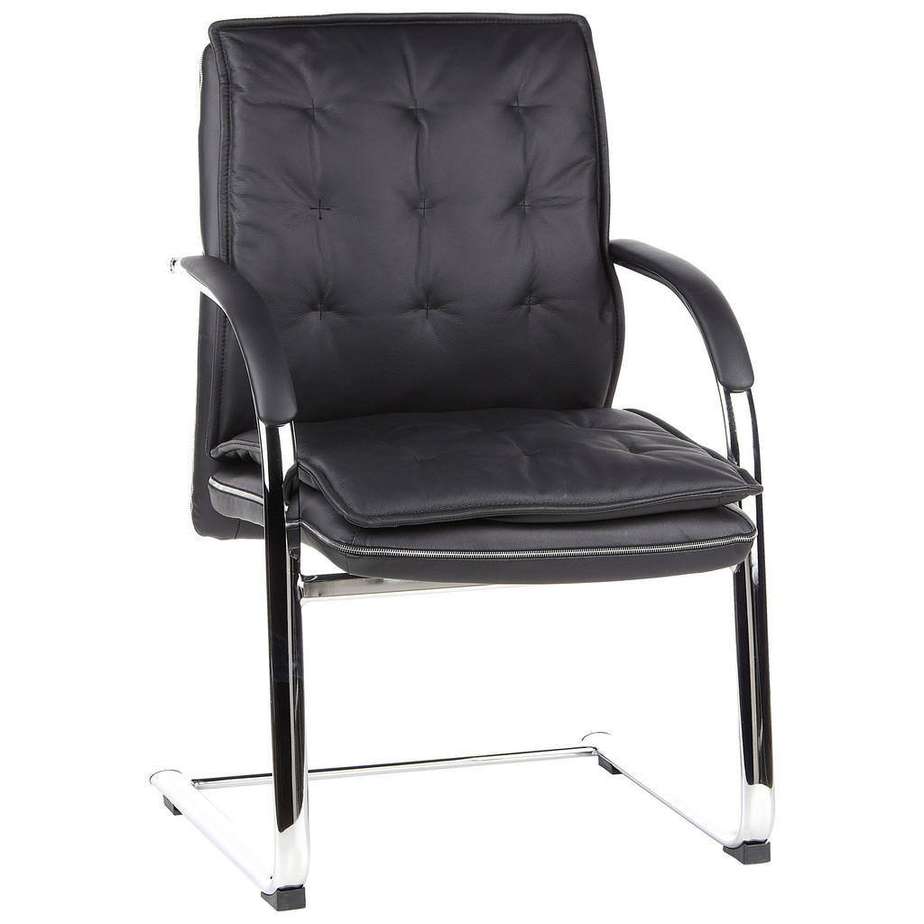 KONFERENČNI STOL usnje črna