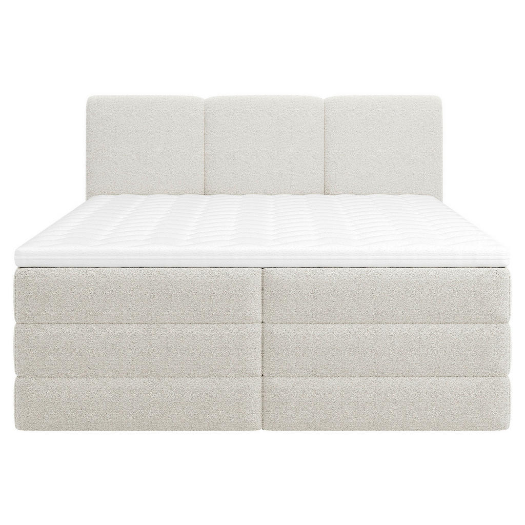 POSTELJA BOXSPRING 180 cm x 200 cm , tekstil, leseni material, les bela - slika 4