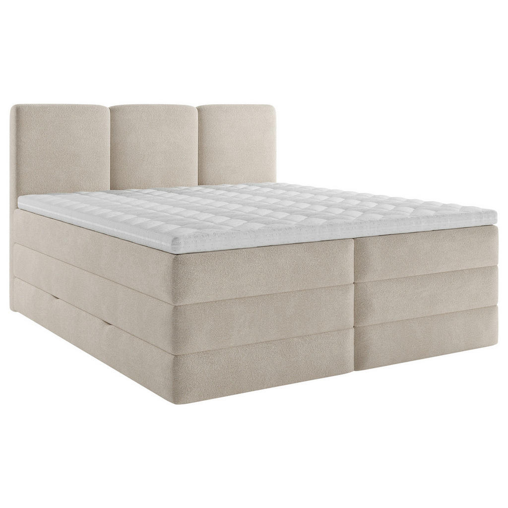 POSTELJA BOXSPRING 180 cm x 200 cm , tekstil krem barve - slika 6