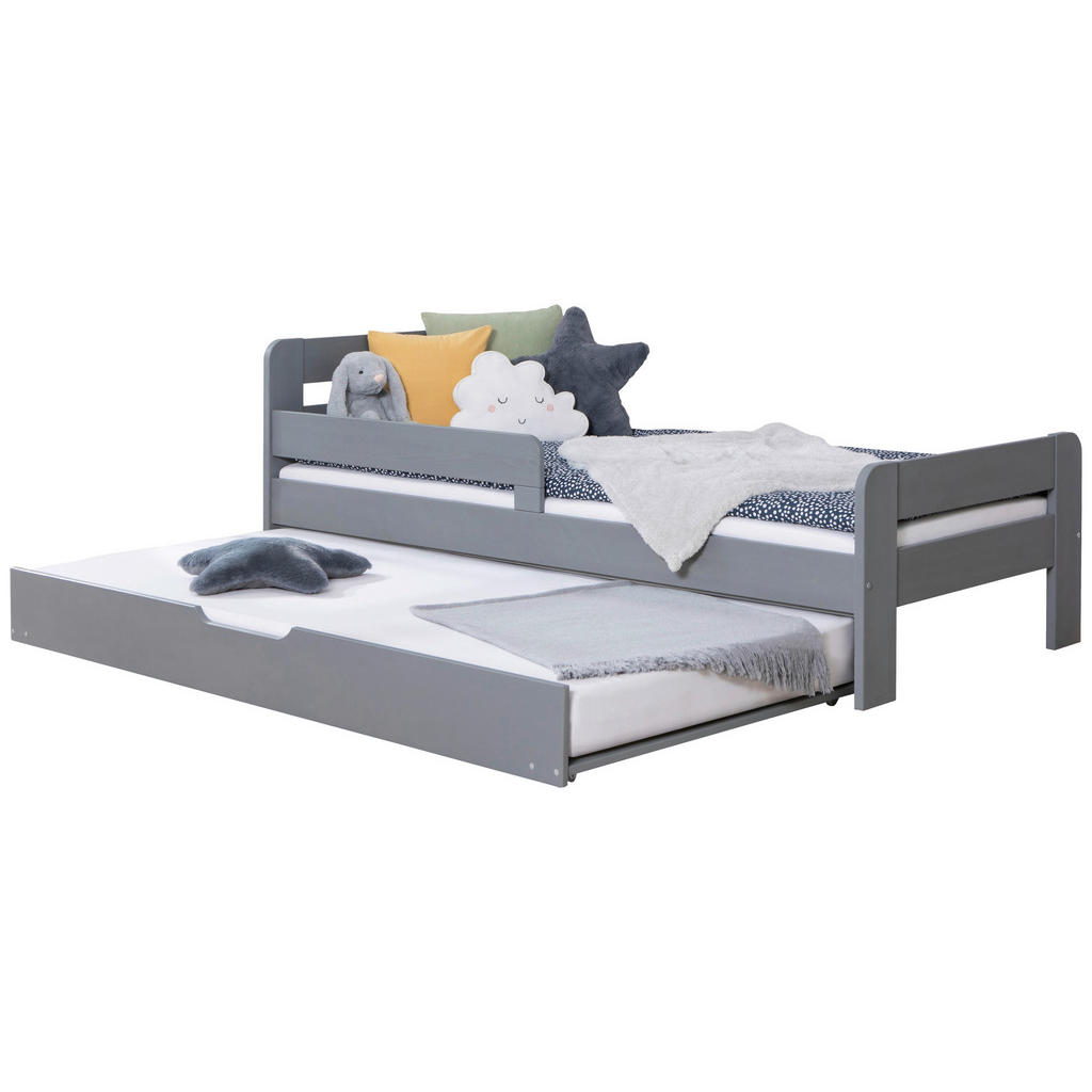 RAZTEGLJIVA POSTELJA 90 cm  x 200 cm , svetlo siva