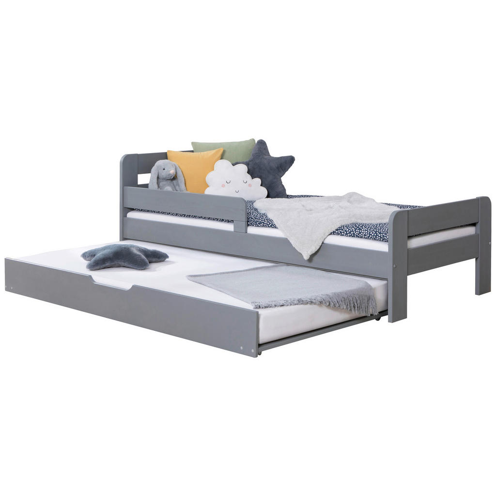 RAZTEGLJIVA POSTELJA 90 cm  x 200 cm , svetlo siva