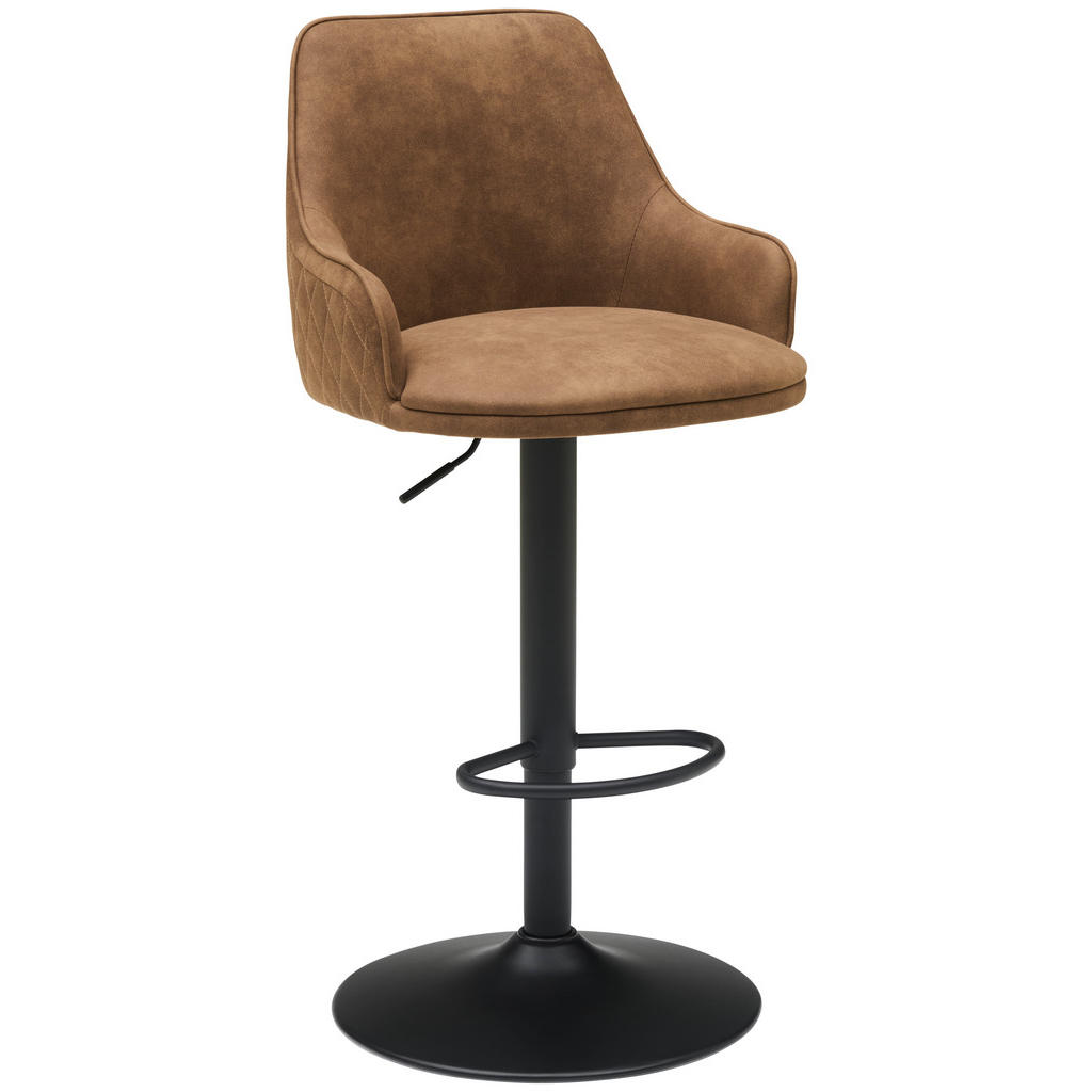 BARSKI STOL, rjava, črna