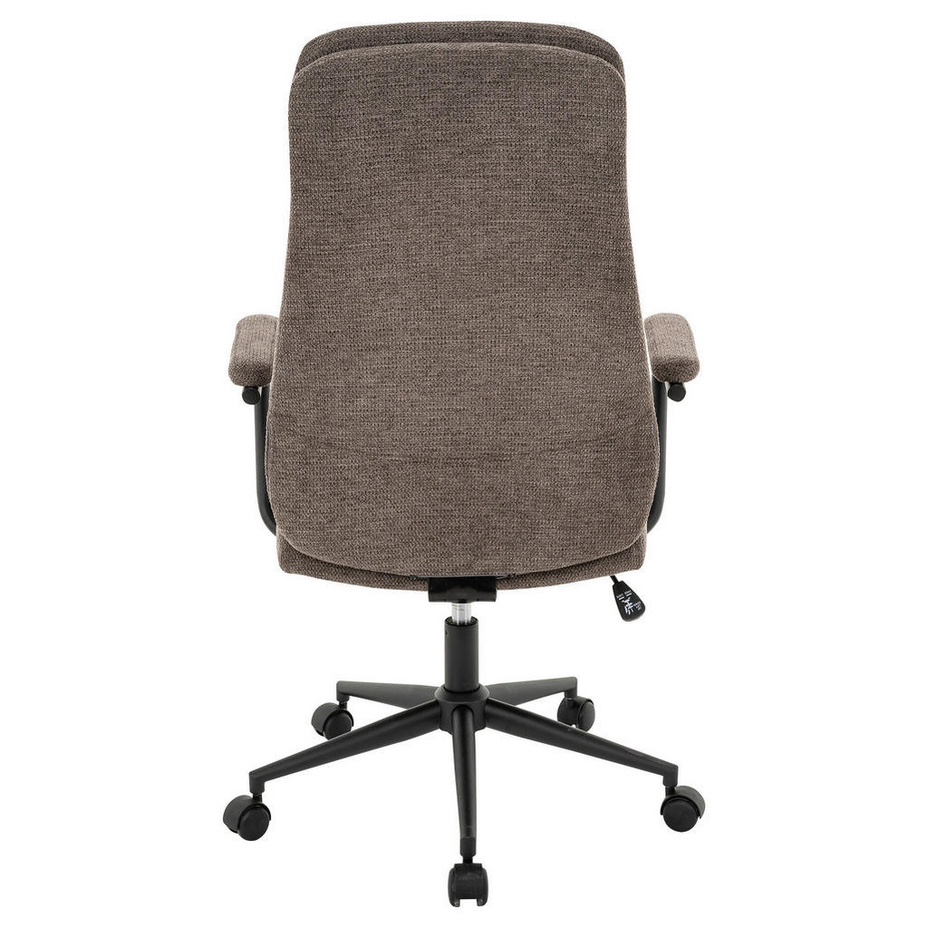 Alternative view of DIREKTORSKI STOL kovina, tekstil črna, rjavosiva