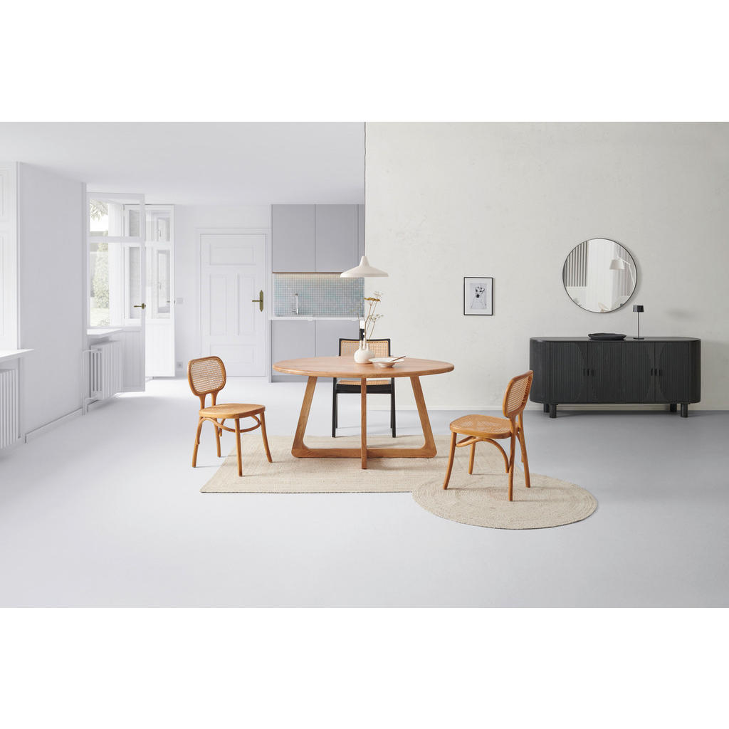 Alternative view of JEDILNA MIZA, v celoti masivno mangov les naravne barve