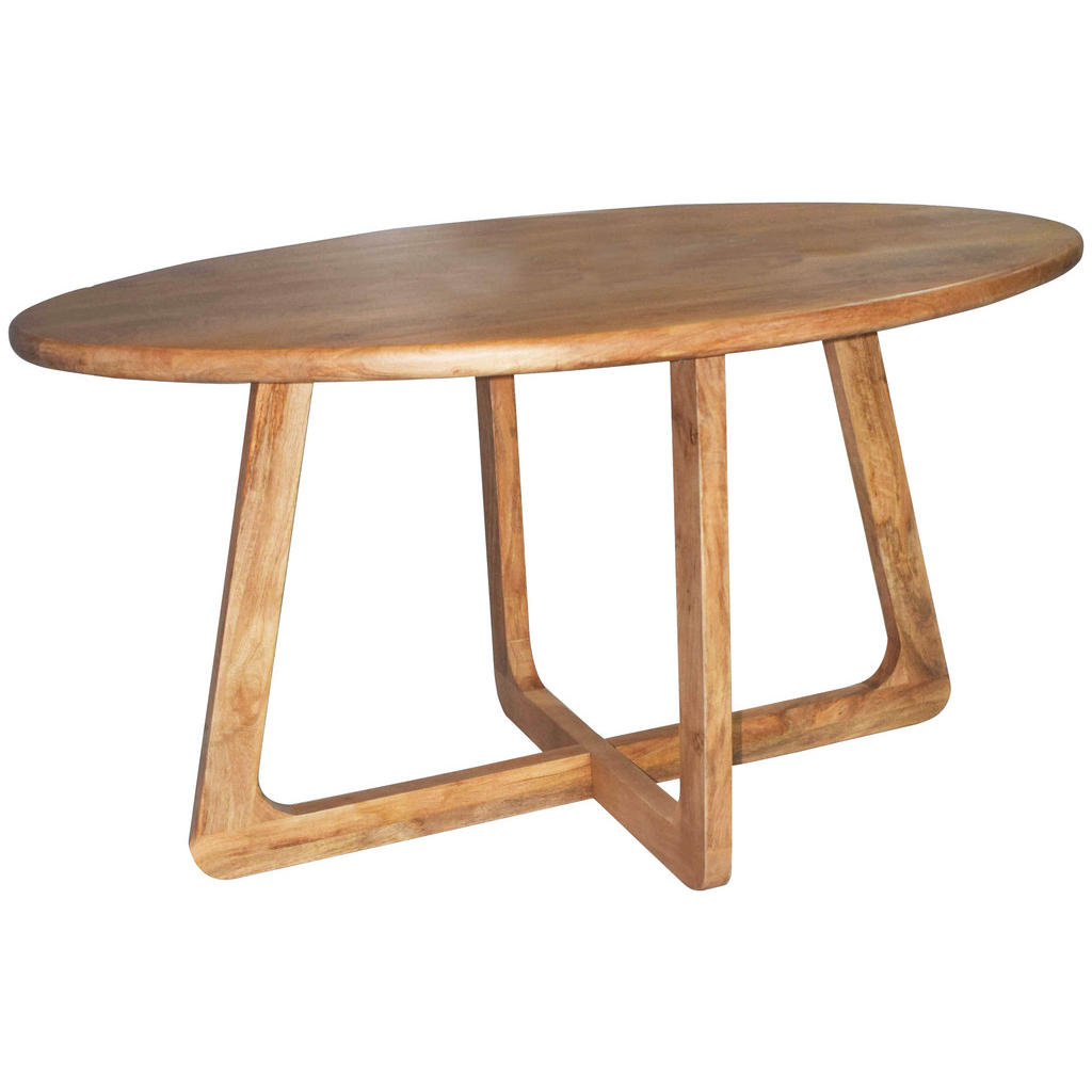 JEDILNA MIZA, v celoti masivno mangov les naravne barve