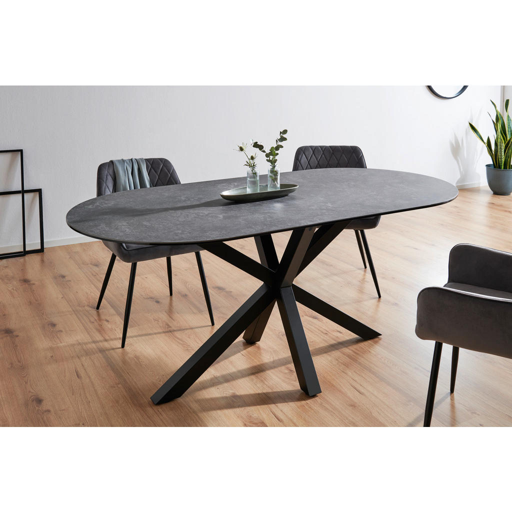 Alternative view of JEDILNA MIZA, črna, temno siva