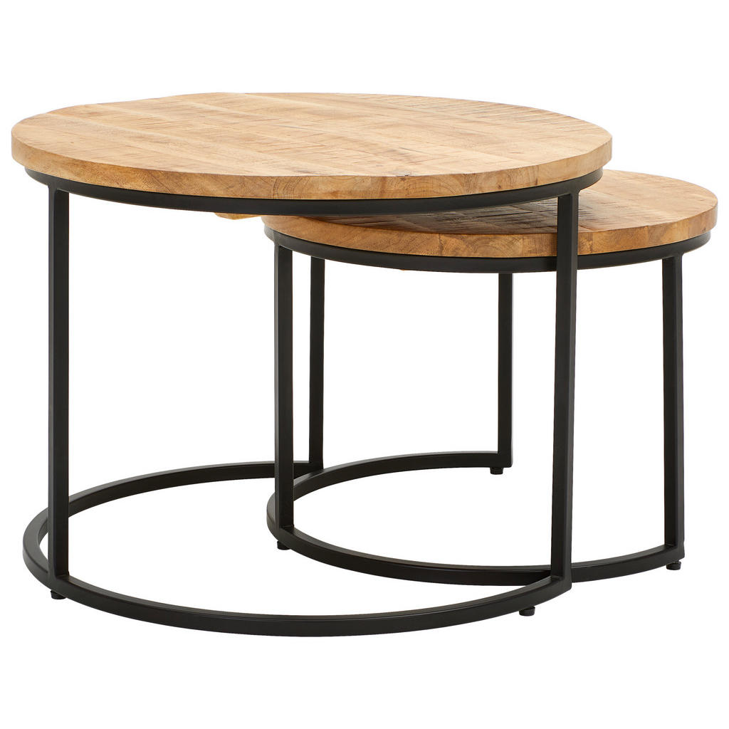 KLUBSKA MIZA, naravne barve, črna