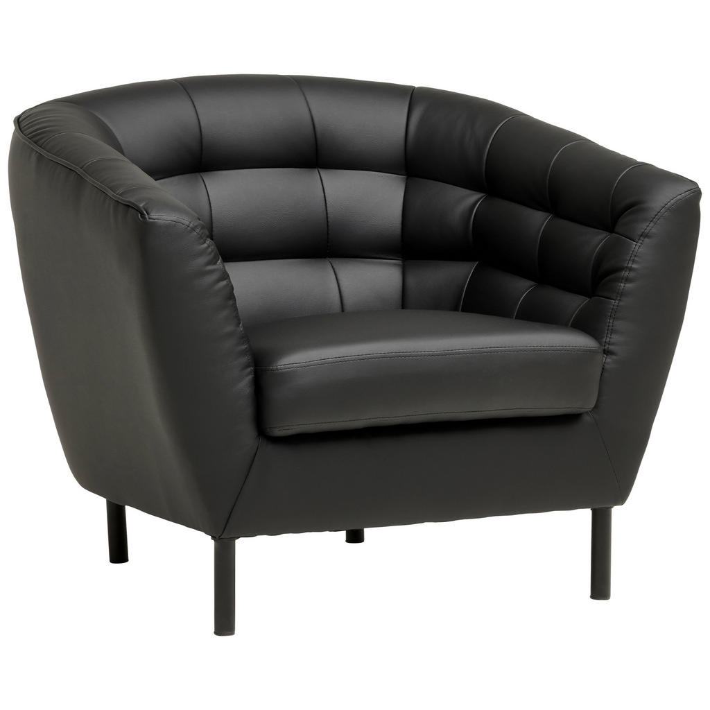 KOKTAJL FOTELJ, črna tekstil