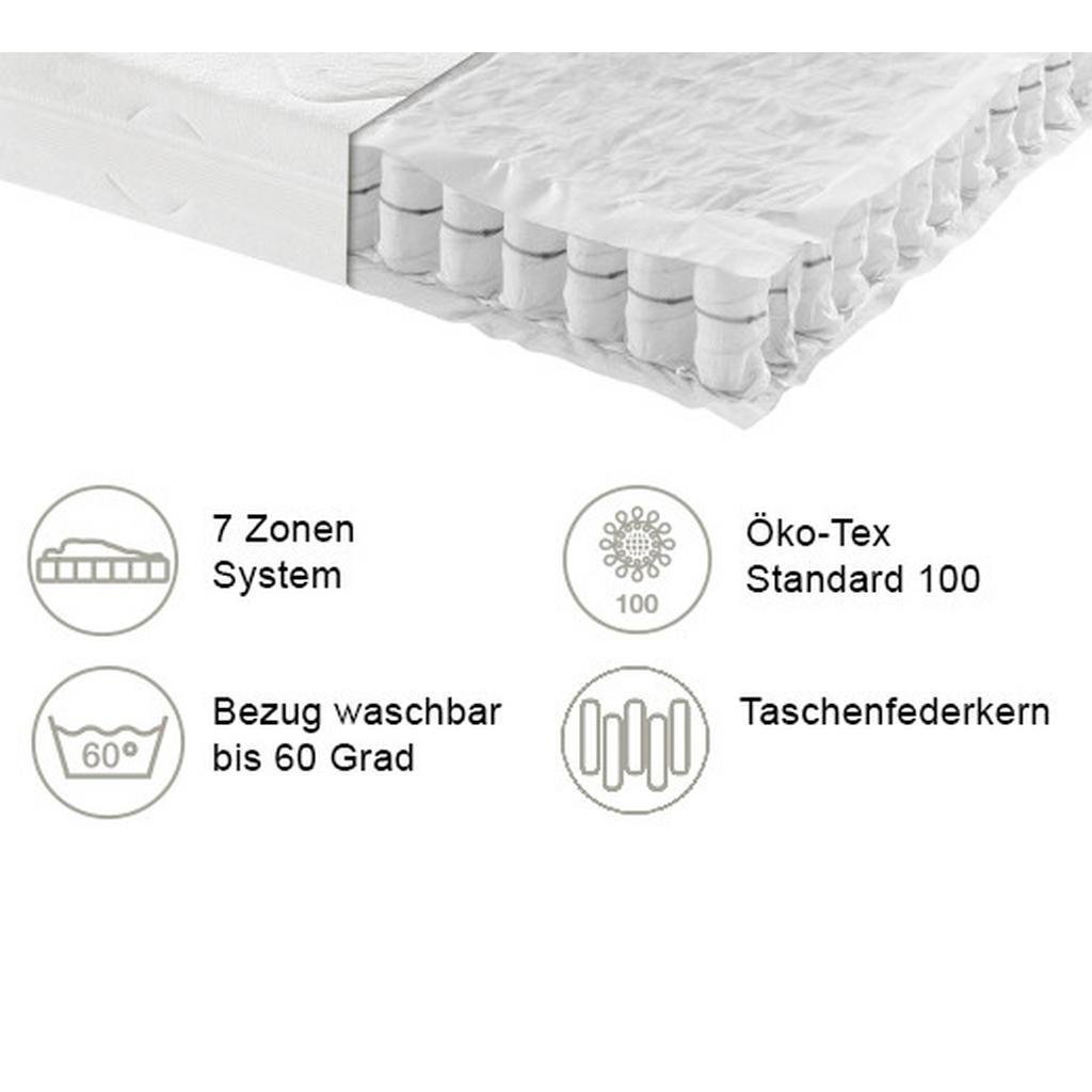 LEŽIŠČE Z ŽEPKASTIM VZMETENJE 160/200 cm - slika 2