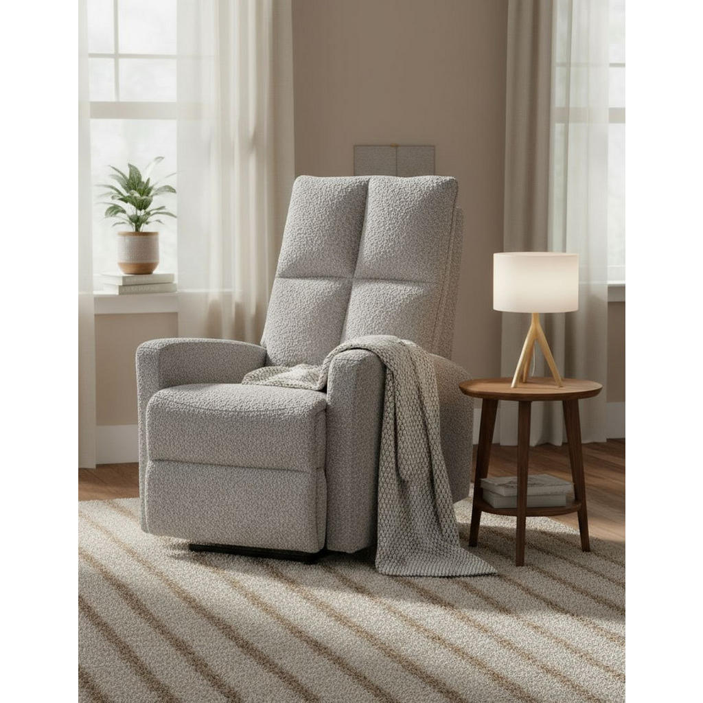 Alternative view of POČIVALNIK, barve grafita kovina, tekstil