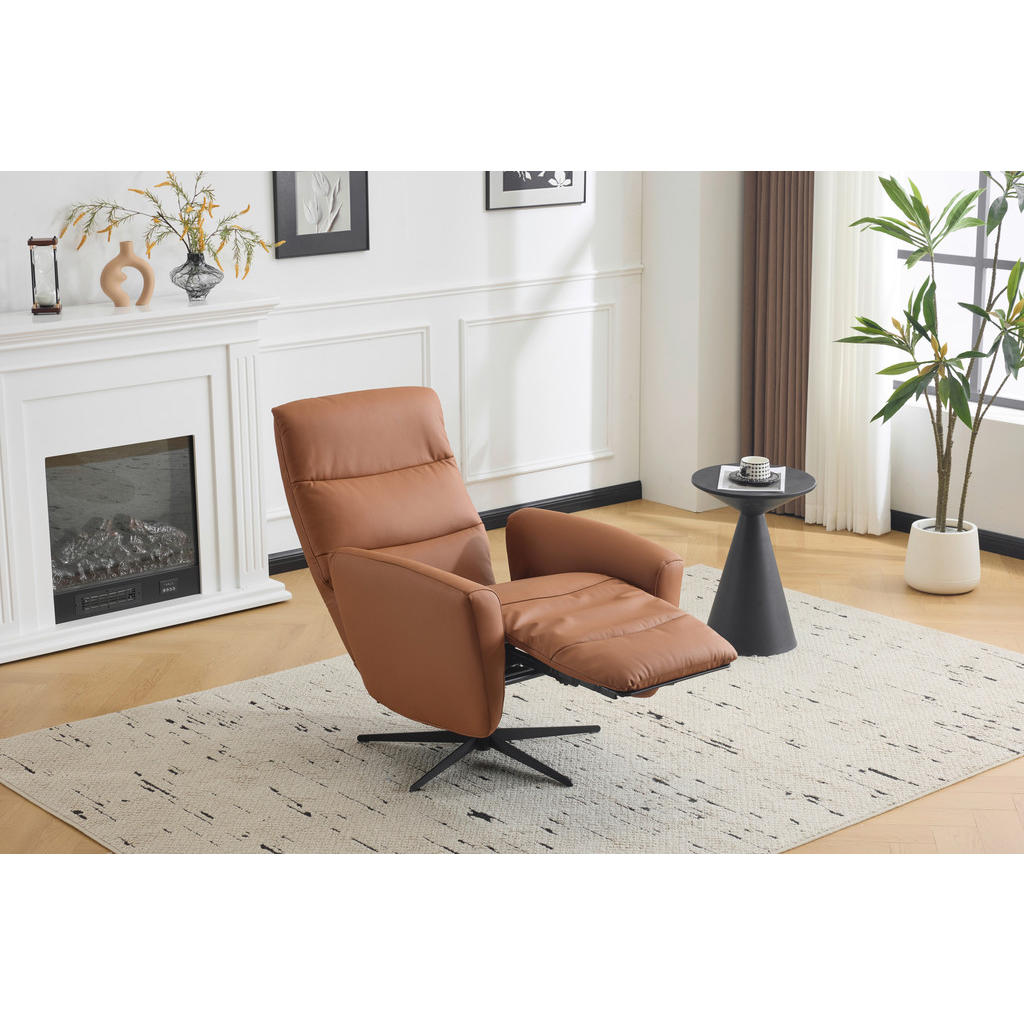 Alternative view of POČIVALNIK, rjava tekstil, usnje