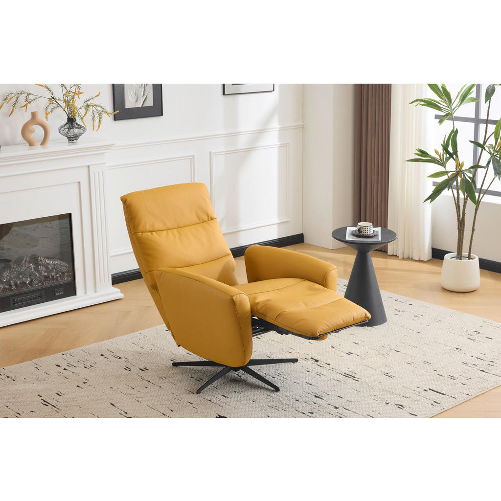 Alternative view of POČIVALNIK, rumena tekstil, usnje