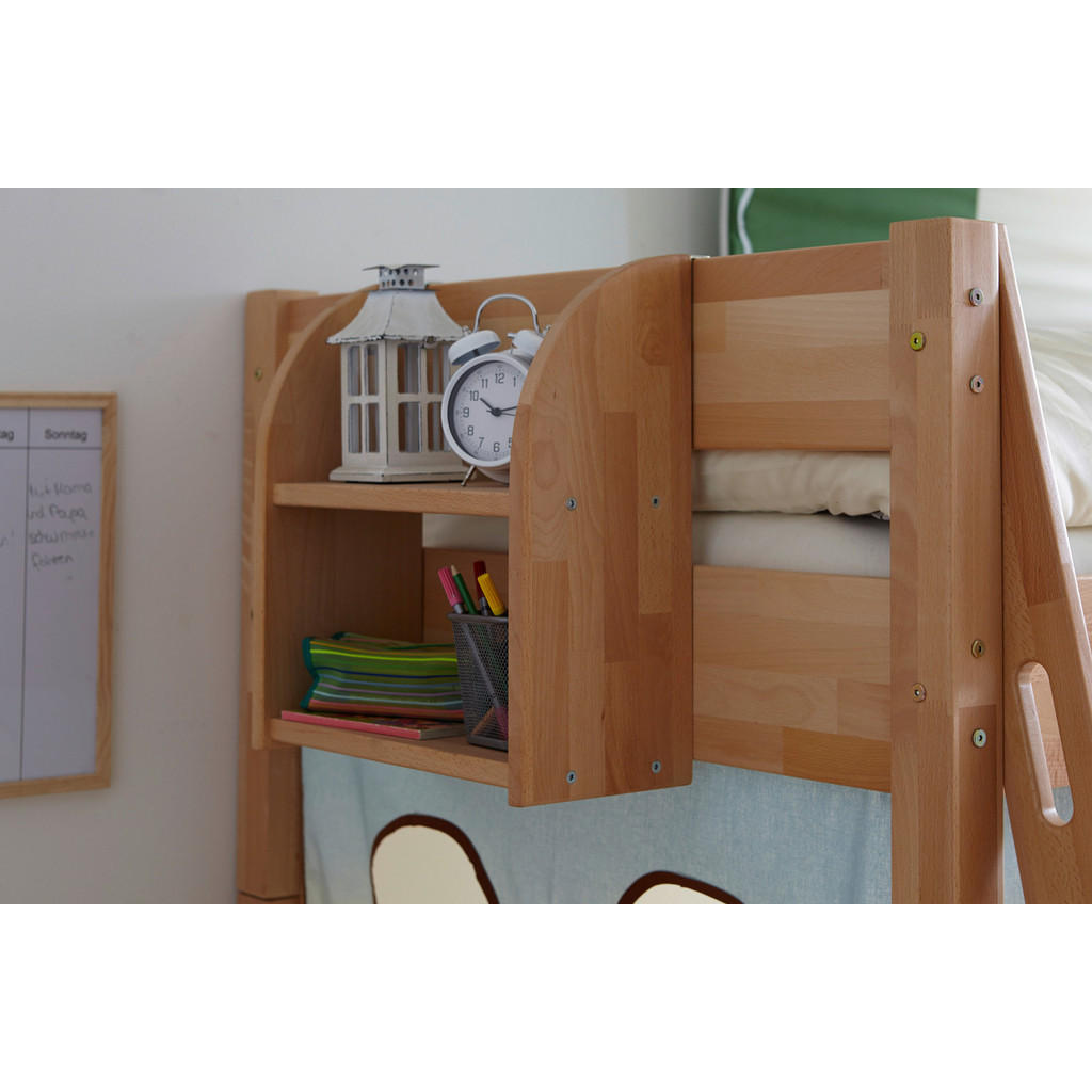 Alternative view of POLICA ZA OBEŠANJE Ticaa 901853 EINHÄNGEREGAL bukev v celoti masivno 40/20/40 cm naravne barve