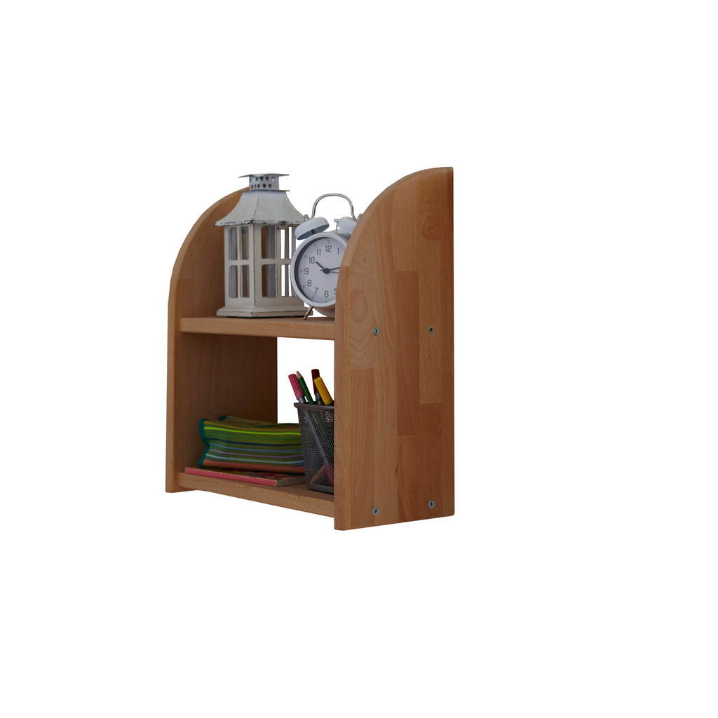 POLICA ZA OBEŠANJE Ticaa 901853 EINHÄNGEREGAL bukev v celoti masivno 40/20/40 cm naravne barve