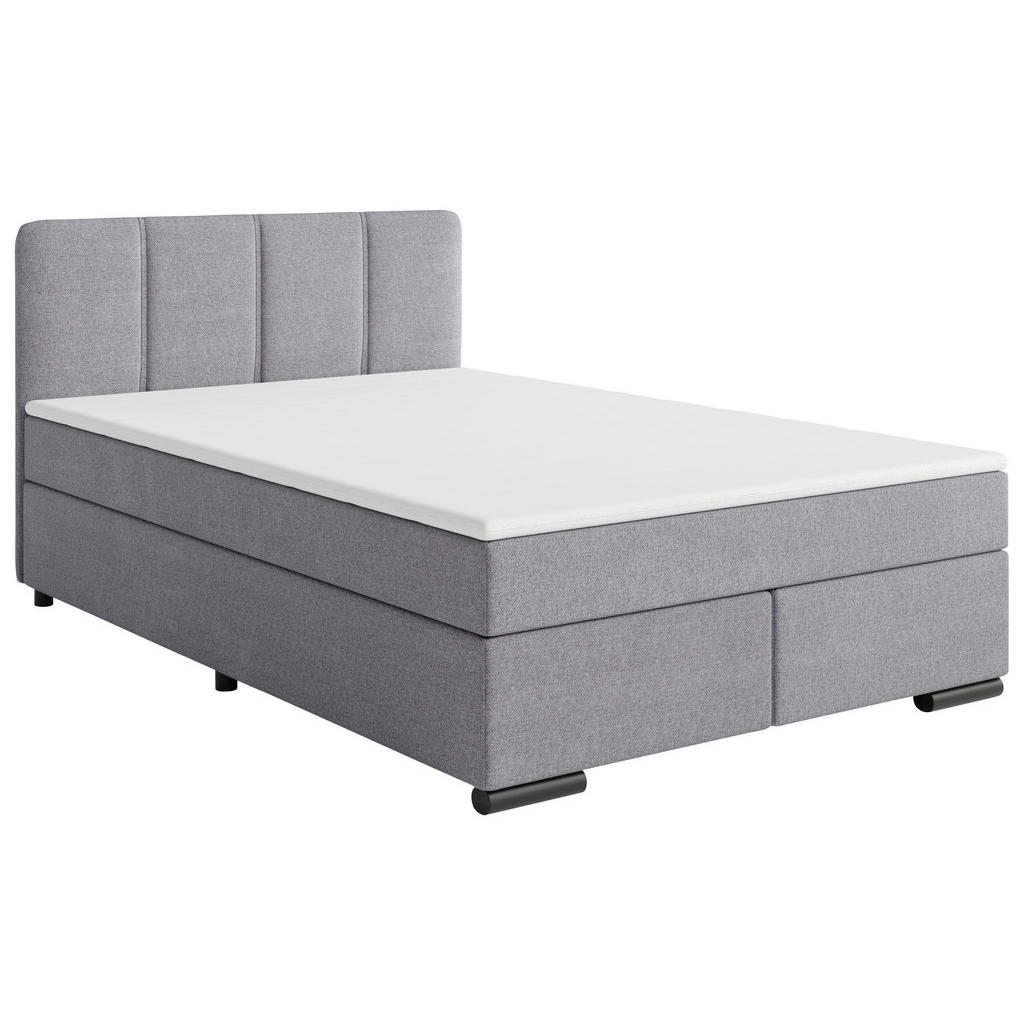 Alternative view of POSTELJA BOXSPRING 120 cm  x 200 cm , les, tekstil, karton svetlo siva