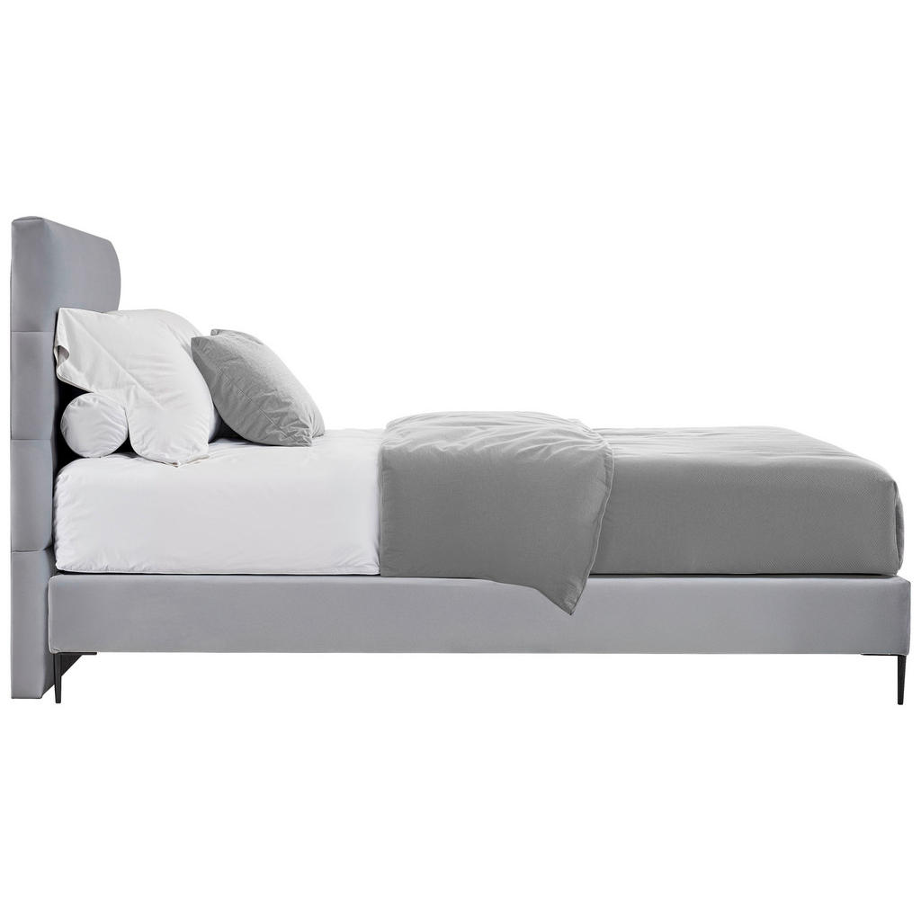 Alternative view of POSTELJA BOXSPRING  x , tekstil, leseni material svetlo siva