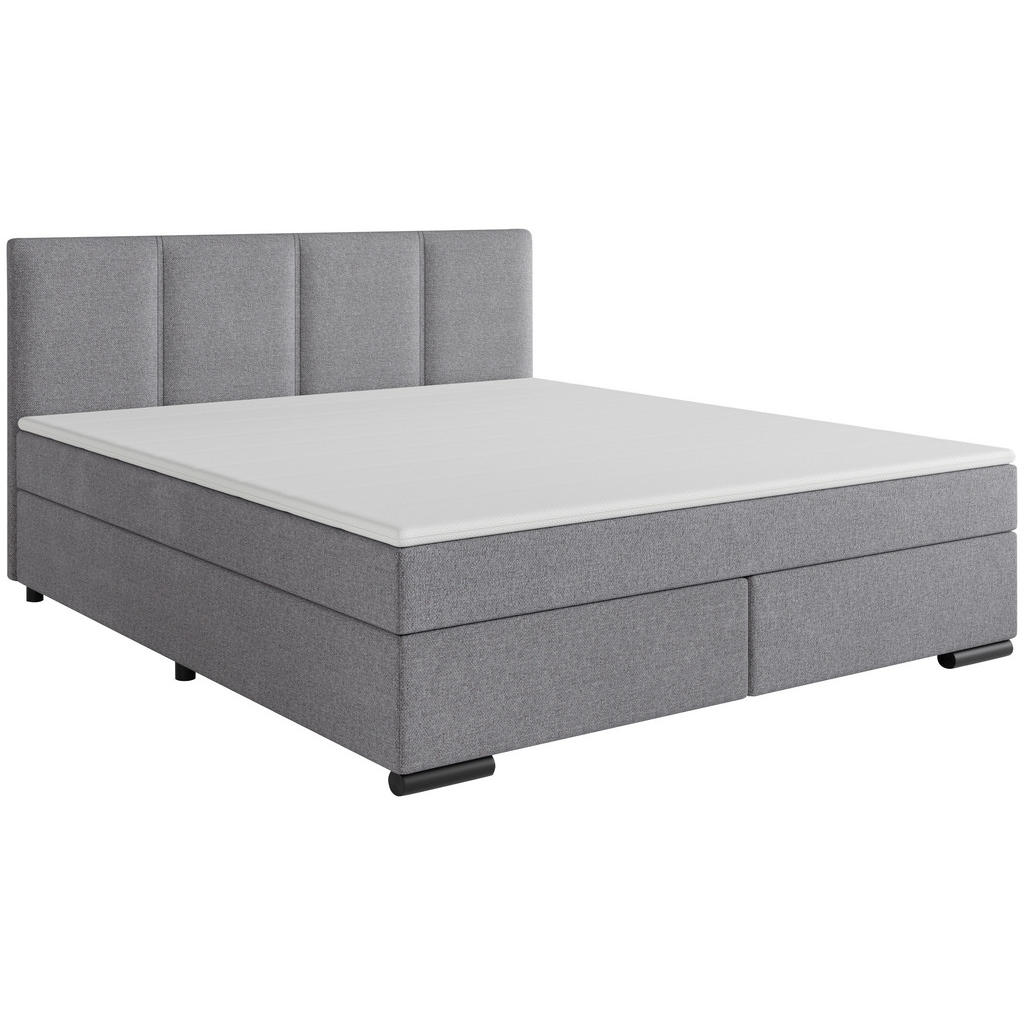 Alternative view of POSTELJA BOXSPRING 180 cm  x 220 cm , les, tekstil, karton svetlo siva