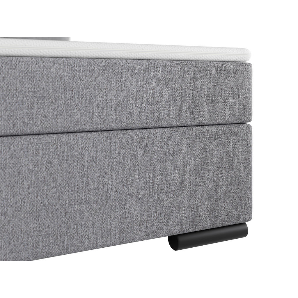 POSTELJA BOXSPRING 180 cm x 220 cm , les, tekstil, karton svetlo siva - slika 6