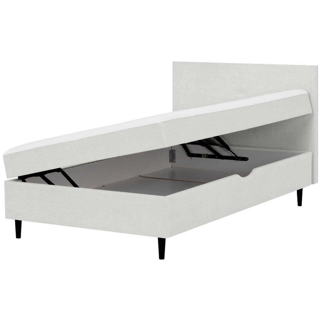 POSTELJA Z VZMETNICO 120 cm x 200 cm , tekstil siva - slika 3