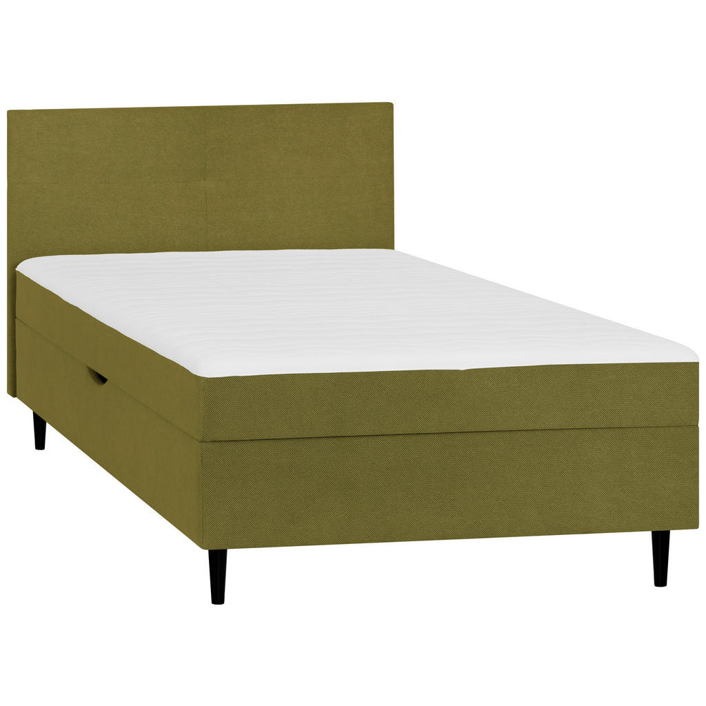 POSTELJA Z VZMETNICO 90 cm x 200 cm , tekstil zelena - slika 6