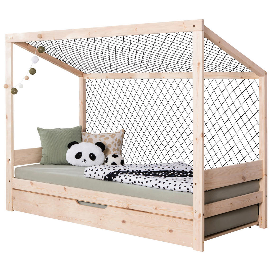 RAZTEGLJIVA POSTELJA 90 cm  x 200 cm , naravne barve