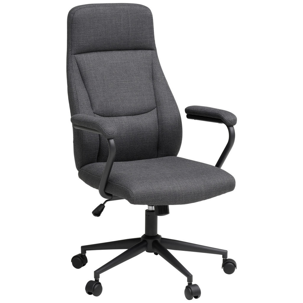 DIREKTORSKI STOL kovina, tekstil antracit, črna