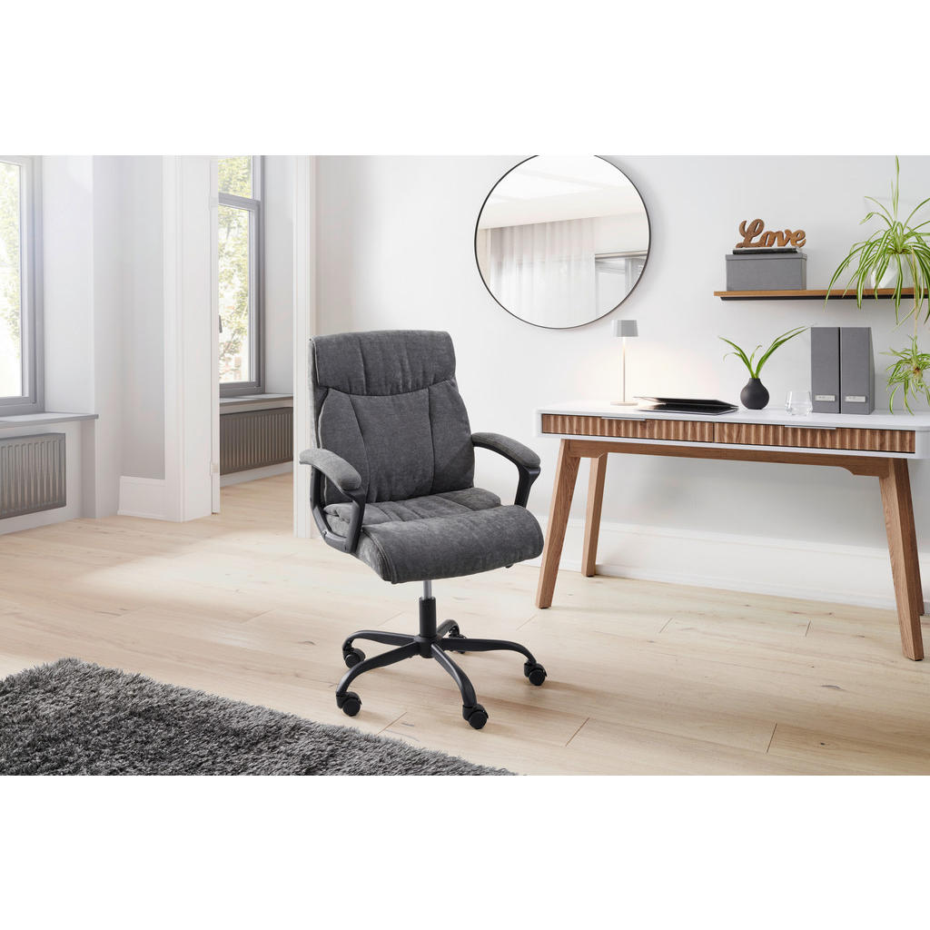 Alternative view of VRTLJIVI STOL les, kovina, umetna masa, tekstil siva