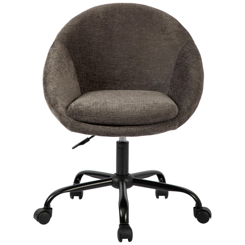 Alternative view of VRTLJIVI STOL kovina, tekstil siva, bela