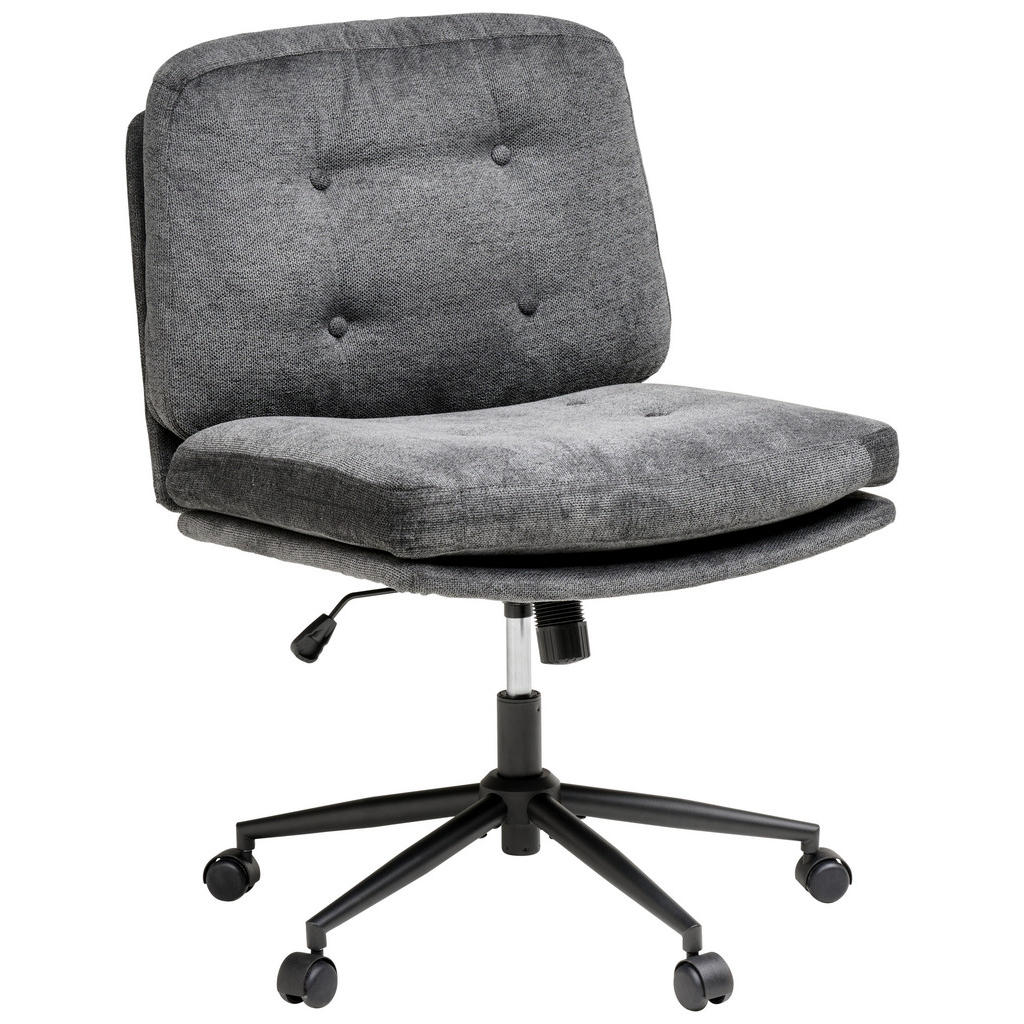 VRTLJIVI STOL les, kovina, umetna masa, tekstil siva