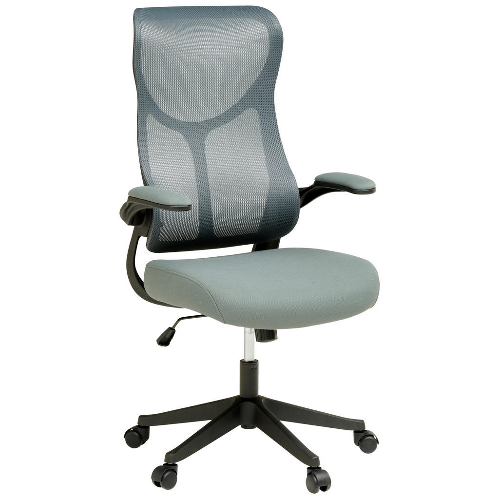 VRTLJIVI STOL les, kovina, umetna masa, tekstil siva