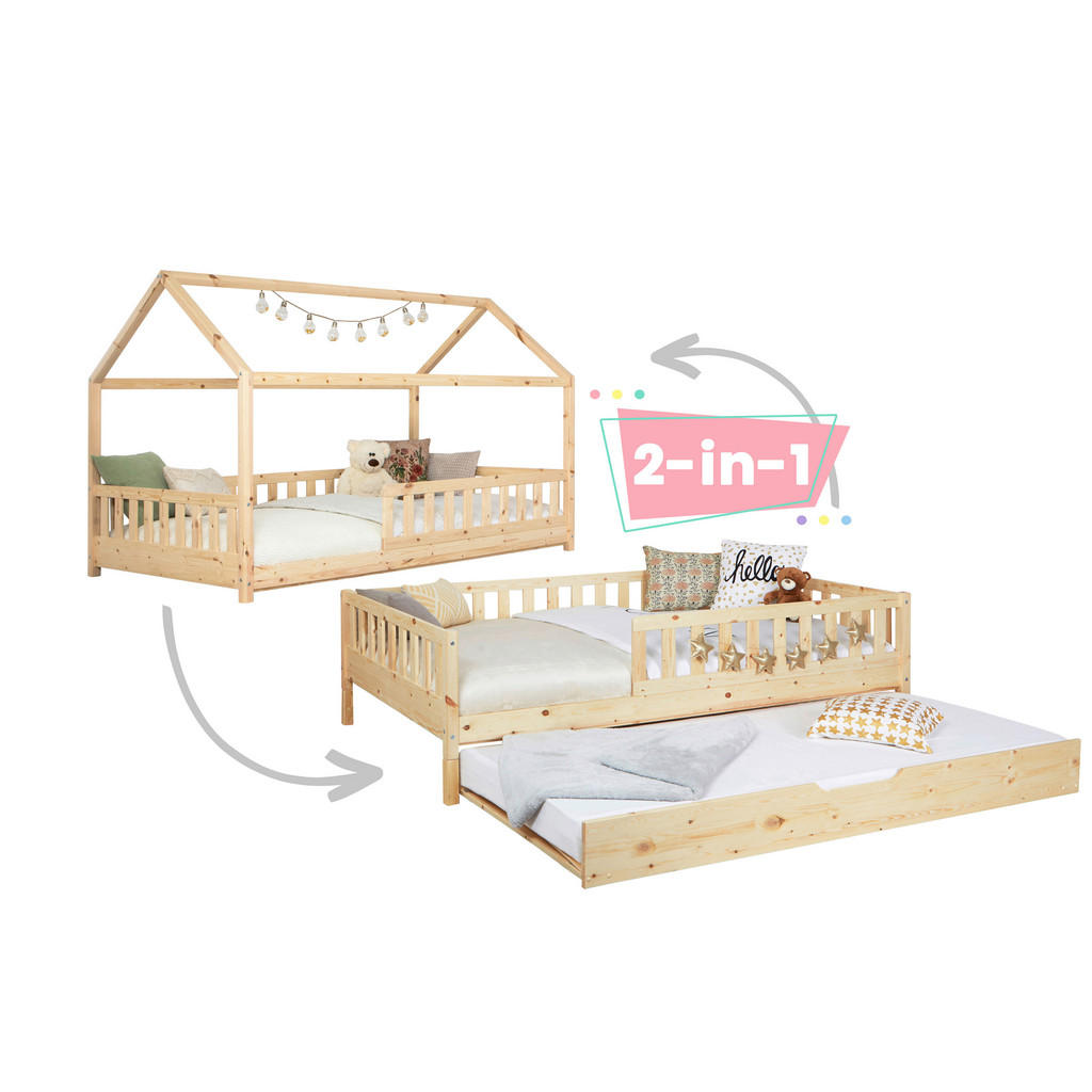 RAZTEGLJIVA POSTELJA 120 cm  x 200 cm , naravne barve