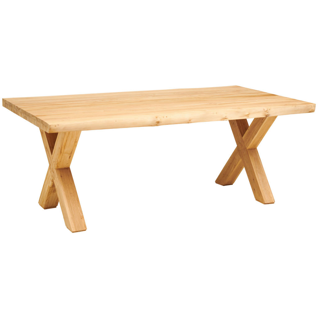 JEDILNA MIZA, v celoti masivno tikovina naravne barve