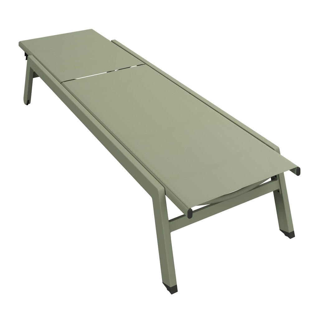 LEŽALNIK aluminij prašno lakirano olivno zelena - slika 3