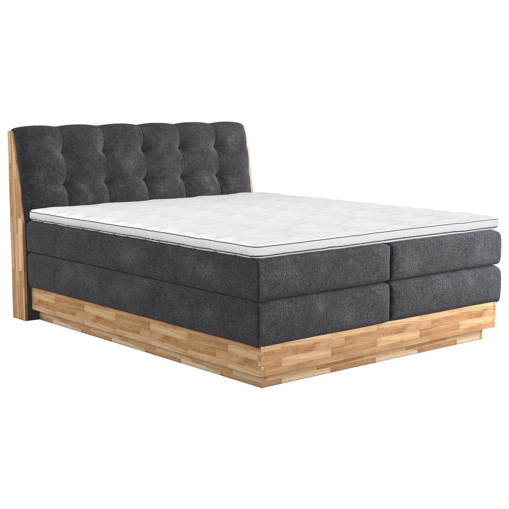 Alternative view of POSTELJA BOXSPRING 200 cm  x 200 cm , tekstil antracit