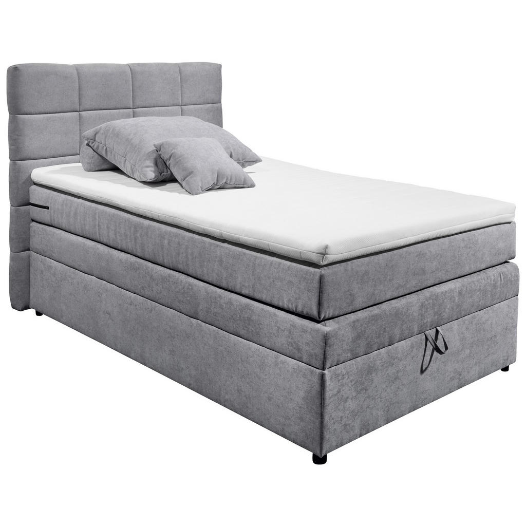 POSTELJA BOXSPRING 120 cm x 200 cm , svetlo siva - slika 5