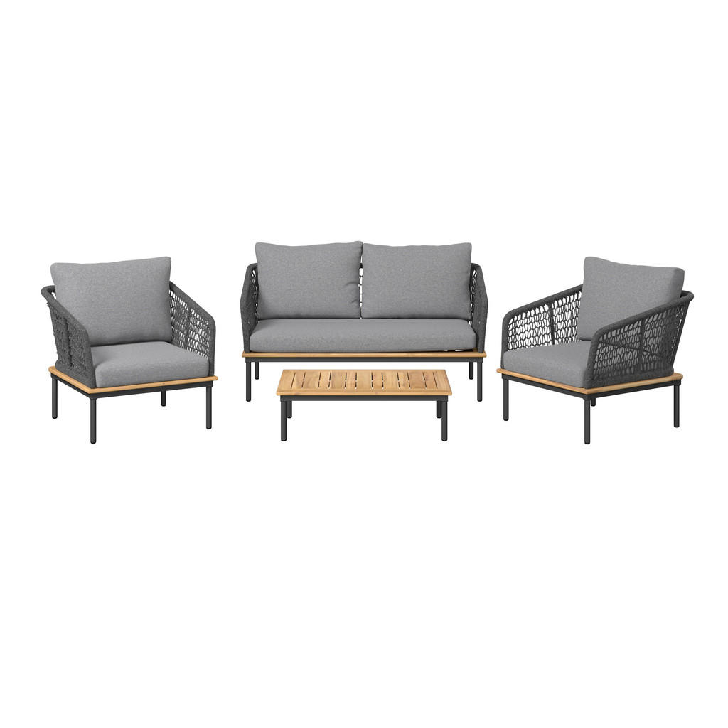 VRTNI SET  jeklo  antracit, barve akacije