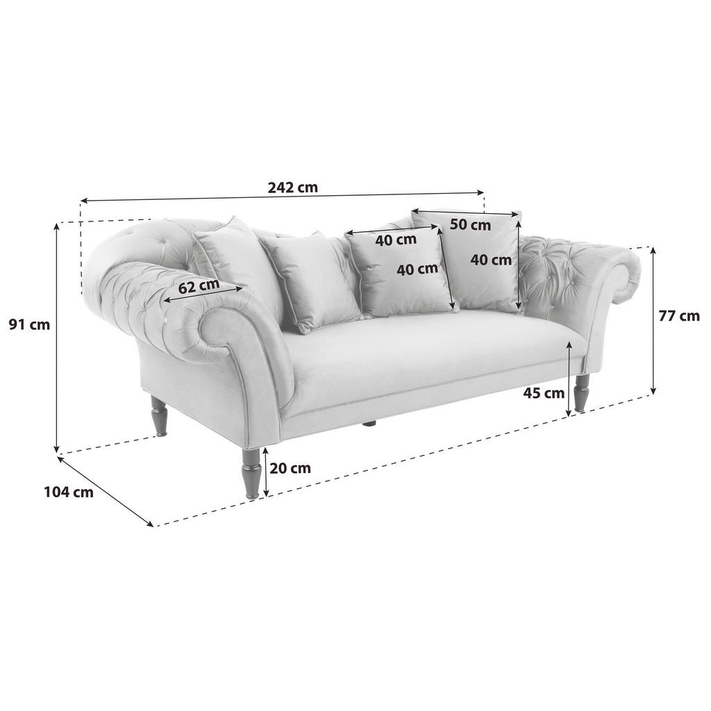 3-SED, antracit tekstil - slika 4