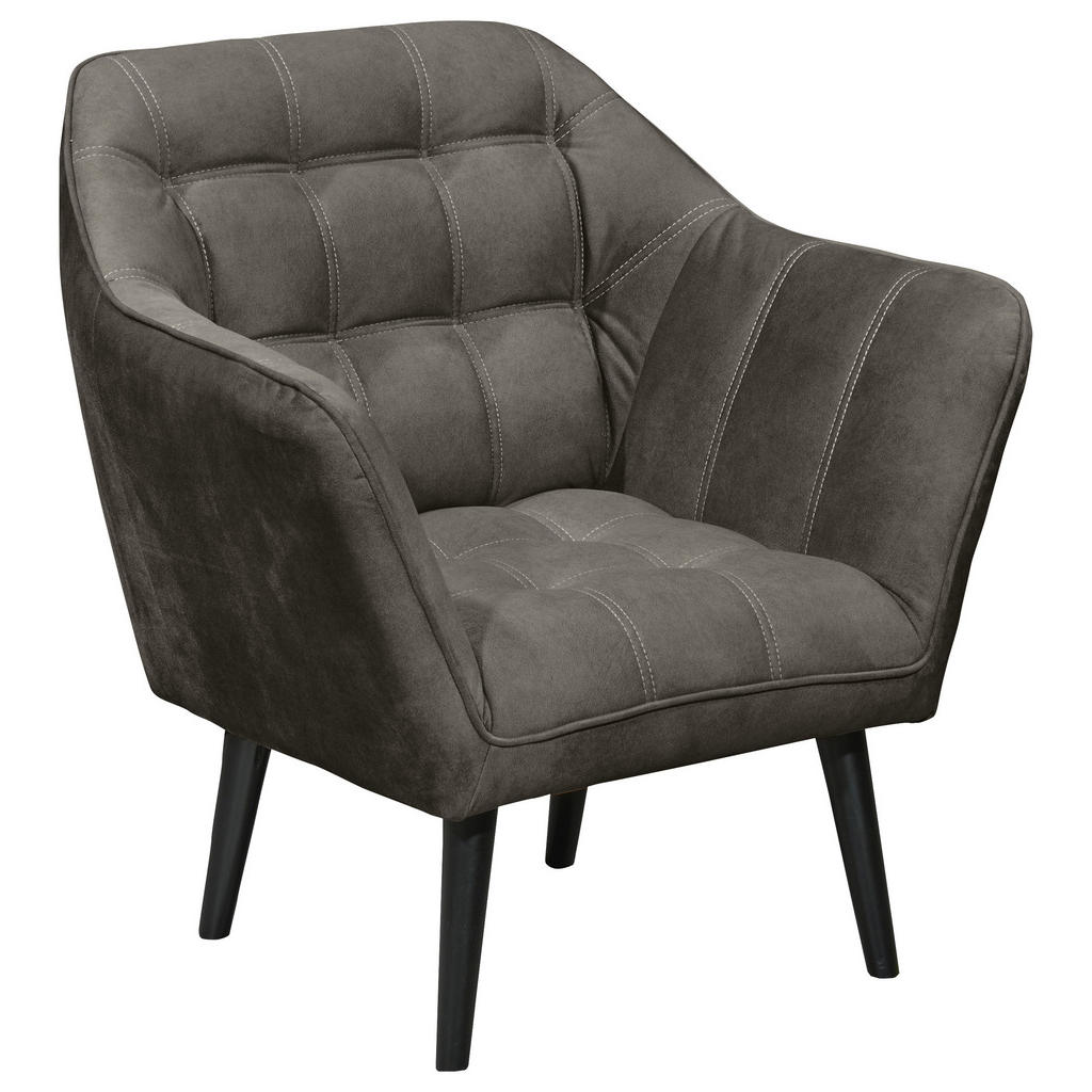 KOKTAJL FOTELJ, antracit tekstil, leseni material