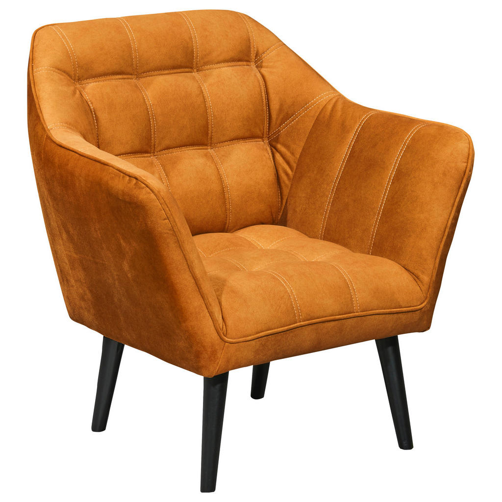 KOKTAJL FOTELJ, barve bakra tekstil, leseni material