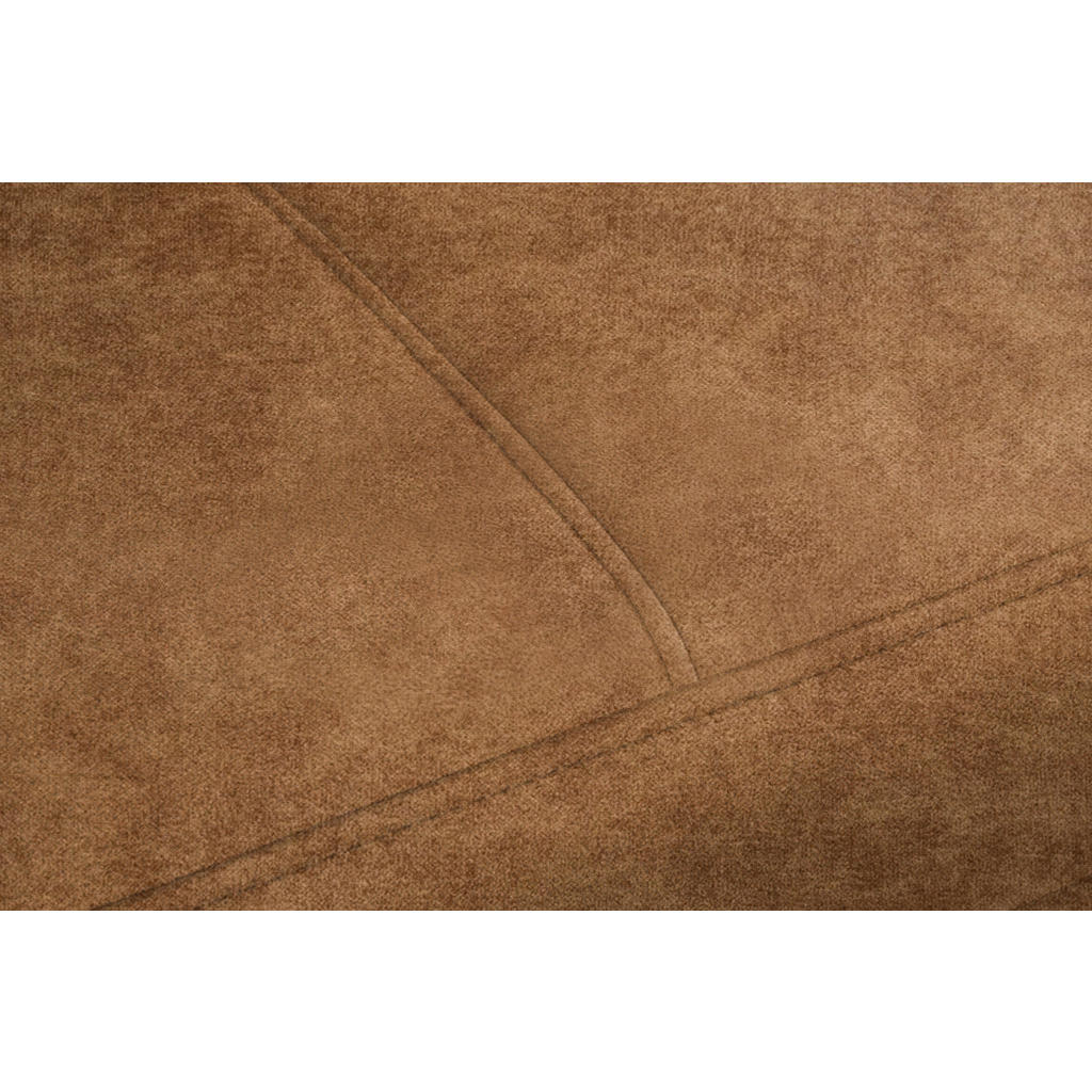 KOTNA SEDEŽNA GARNITURA, velur barve jantarja - slika 4