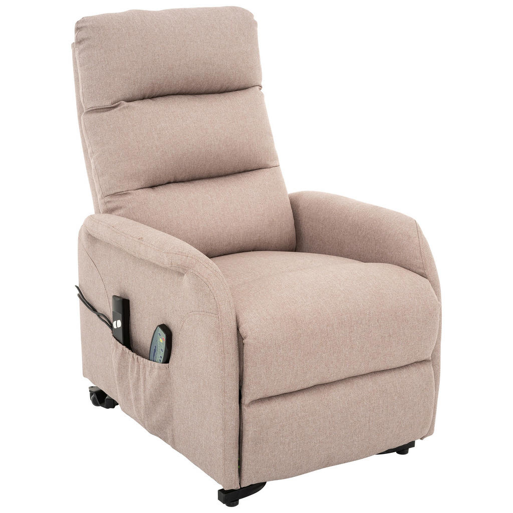 MASAŽNI STOL, peščene barve kovina, tekstil