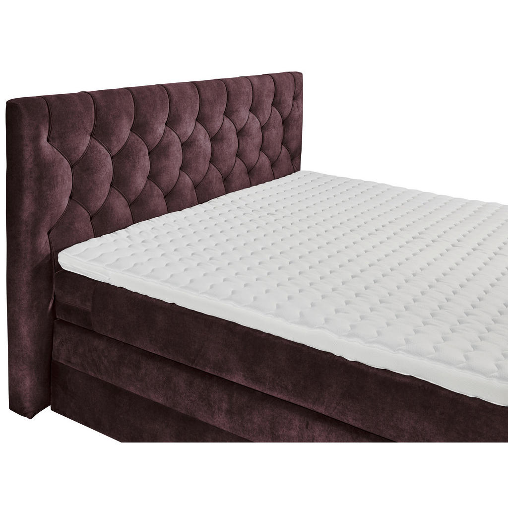 POSTELJA BOXSPRING 180 cm x 200 cm , tekstil, leseni material barve jajčevca - slika 4