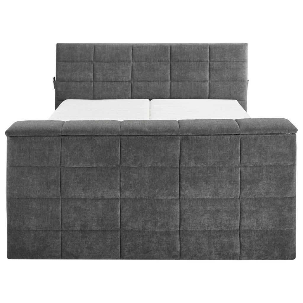 POSTELJA BOXSPRING 180 cm x 200 cm , tekstil temno siva - slika 5