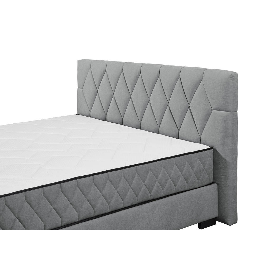 POSTELJA Z VZMETNICO 180 cm x 200 cm , tekstil, leseni material antracit - slika 4