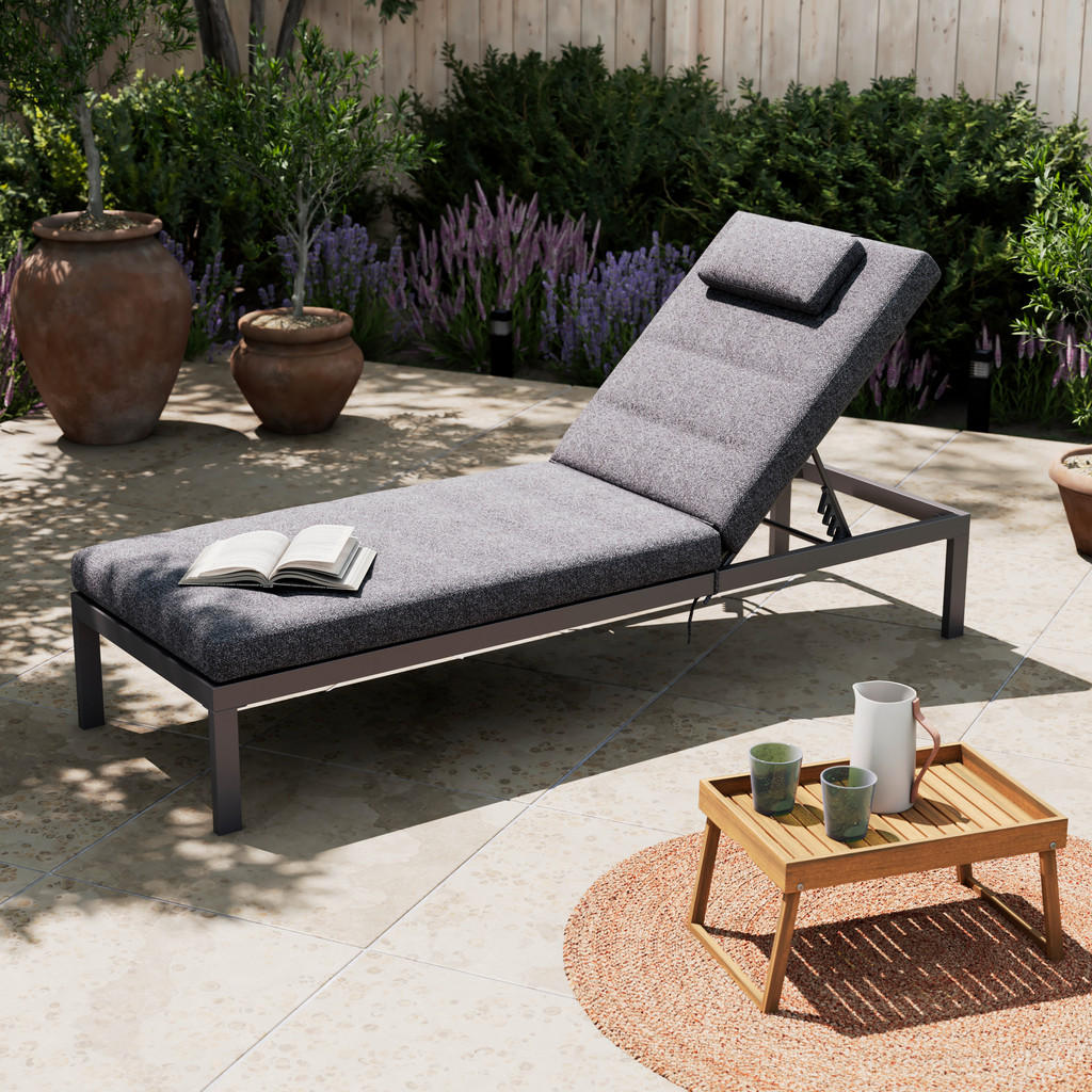 VRTNI LEŽALNIK jeklo prašno lakirano antracit