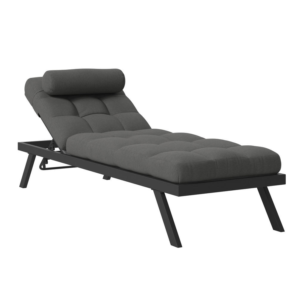 VRTNI LEŽALNIK jeklo prašno lakirano siva