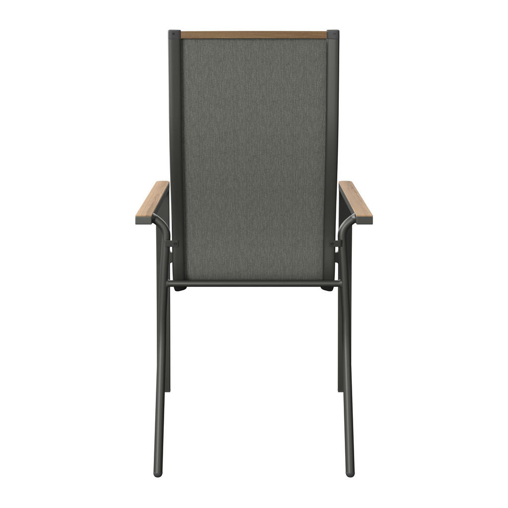 Alternative view of VRTNI SEDEŽ aluminij siva, naravne barve