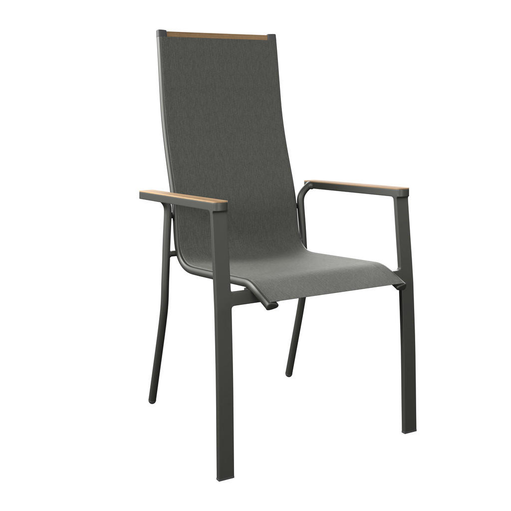 VRTNI SEDEŽ aluminij siva, naravne barve - slika 3