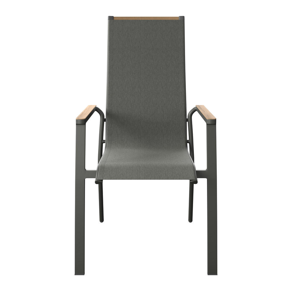 VRTNI SEDEŽ aluminij siva, naravne barve - slika 4
